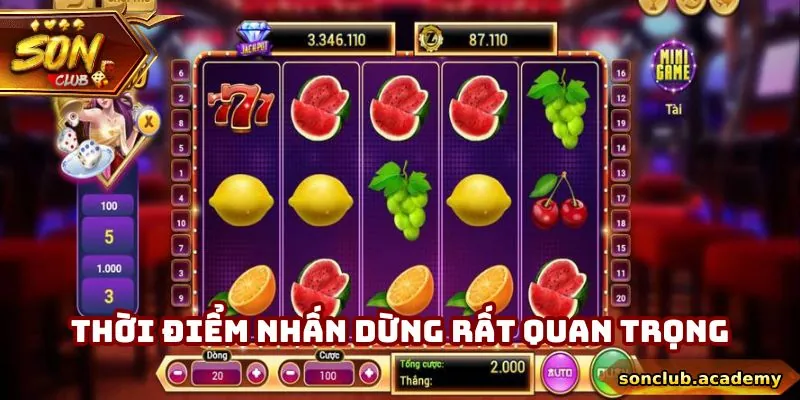 Mẹo chơi nổ hũ nhấn dừng đúng lúc