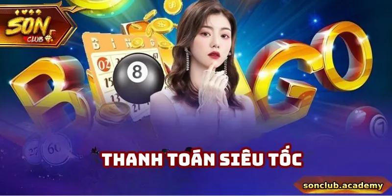 Thành viên được thanh toán cực nhanh, chỉ trong khoảng vài phút